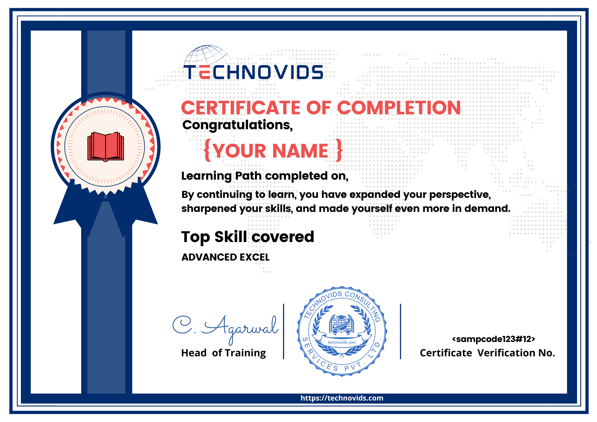Advanced Excel Training Program 2 Certification from Technovids